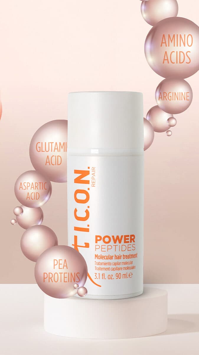 I.C.O.N. Peptidai plaukams- Molekulinė kaukė Power Peptide