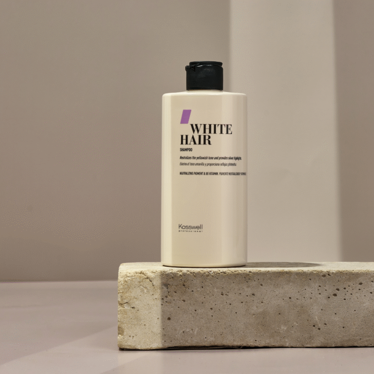 Geltonumą neutralizuojantis šampūnas WHITE HAIR