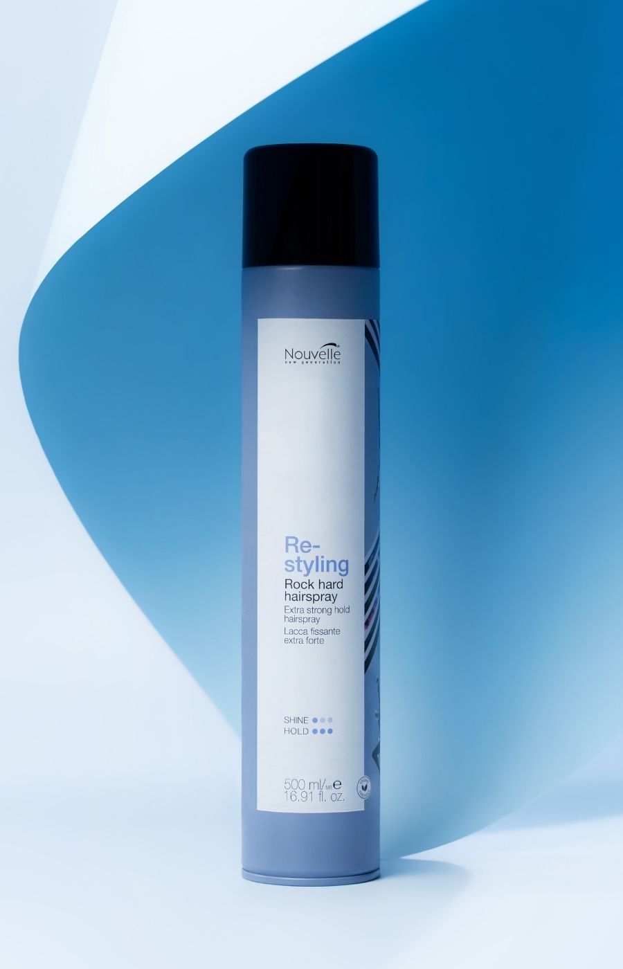 Nouvelle Re-Styling Rock Hard Hairspray – ekstra stiprios fiksacijos plaukų lakas